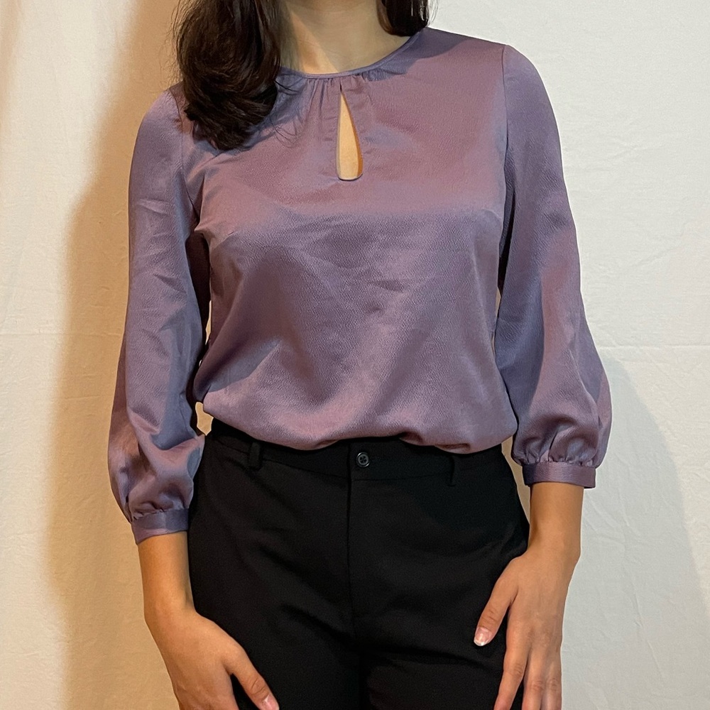 Ann Taylor Lavender Blouse